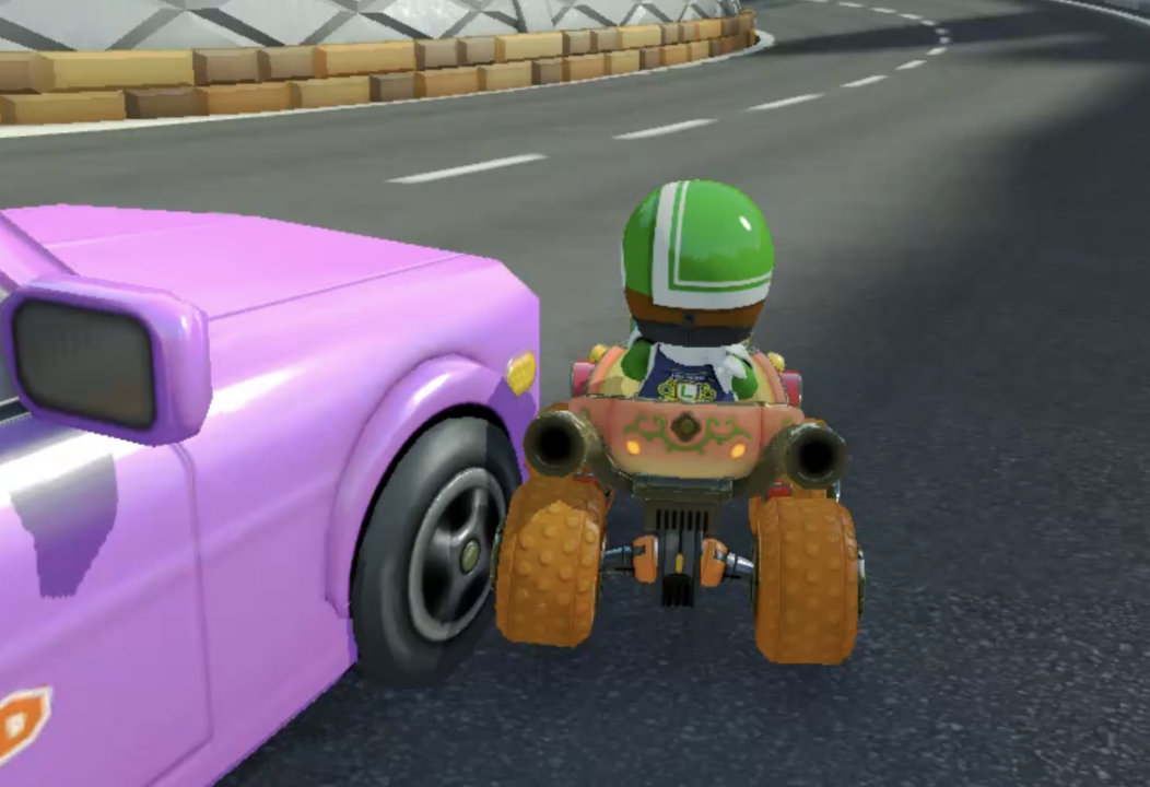 Screenshots from Mario Kart